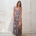 Load image into Gallery viewer, Iris Floral Tiered Maxi Dress
