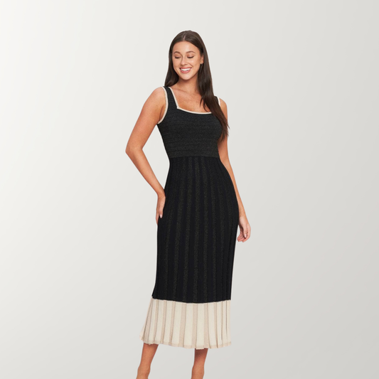 A sweater knit midi dress