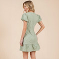 Load image into Gallery viewer, Sage Jacquard Mini Dress
