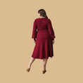 Load image into Gallery viewer, Burgundy Midi Sweater Dress
