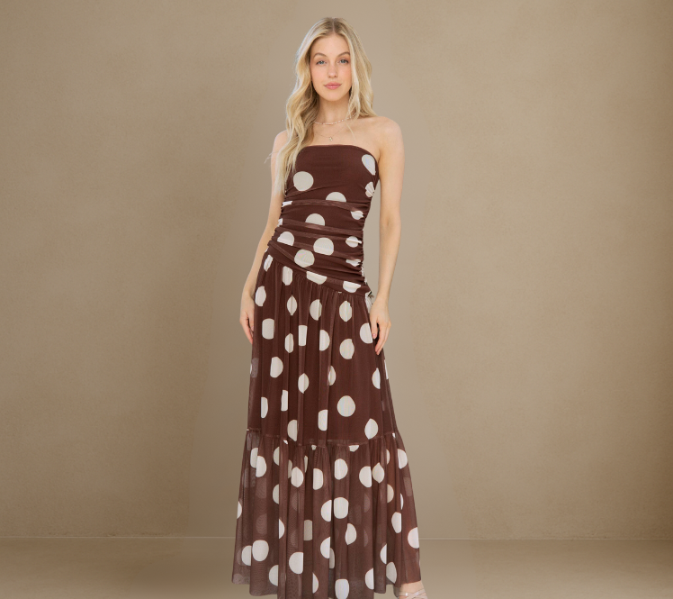 Chocolate Dot Dress