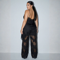 Load image into Gallery viewer, Lala Lace Cami and Pants Set in Black
