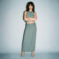 Load image into Gallery viewer, Striped Halter & Ruched Maxi Skirt Set
