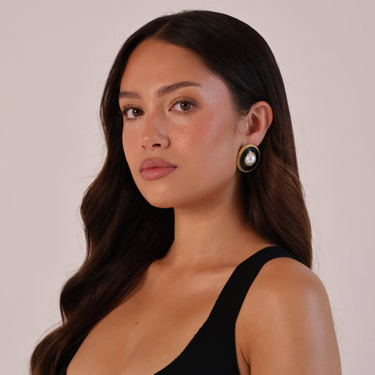 Braid Pearl Earrings