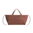 Load image into Gallery viewer, Jill Mauve Suede Recycled Vegan Tote Bag
