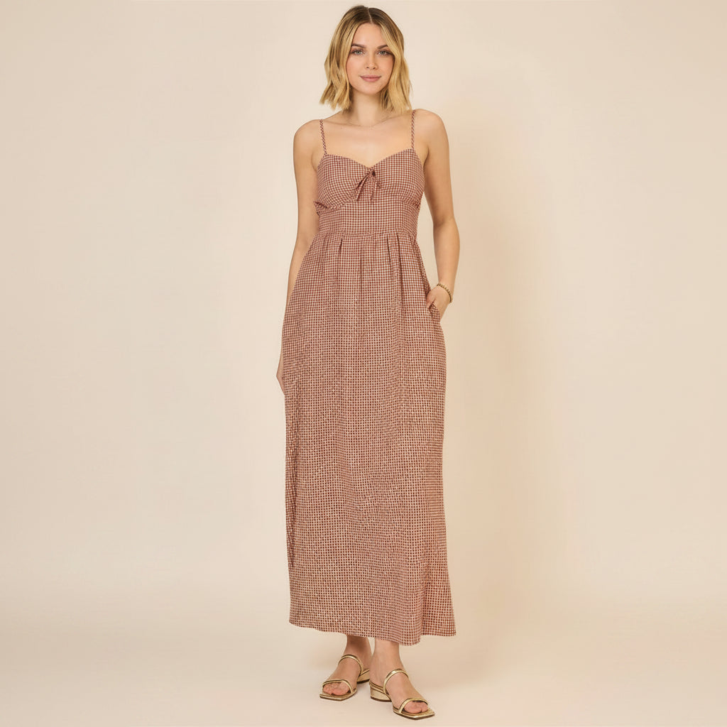 Meadow Gingham Maxi Dress