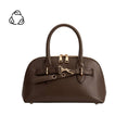 Load image into Gallery viewer, Rue Espresso Recycled Vegan Leather Top Handle Bag
