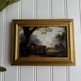 Load image into Gallery viewer, Vintage Style landscape and horse Art Print Framed
