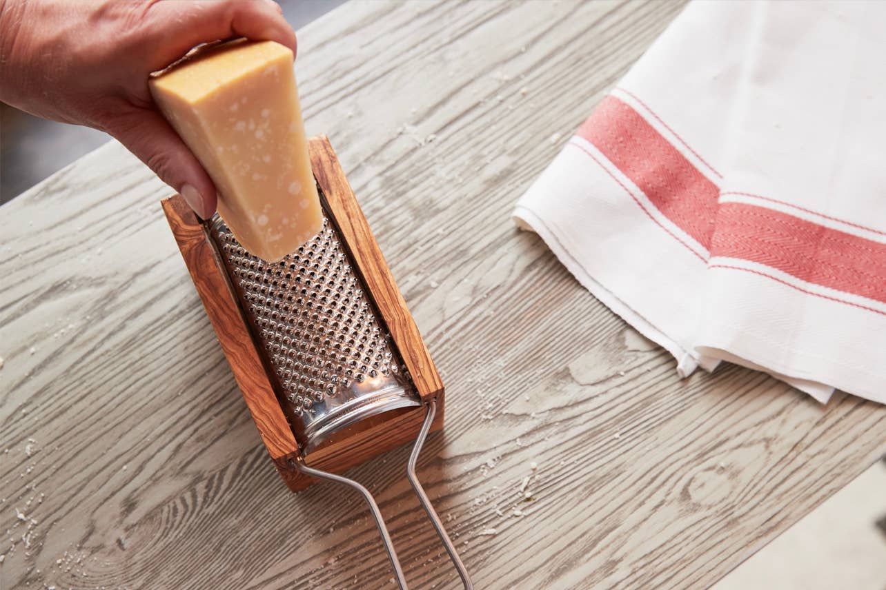 Italian Olivewood Box Cheese Grater