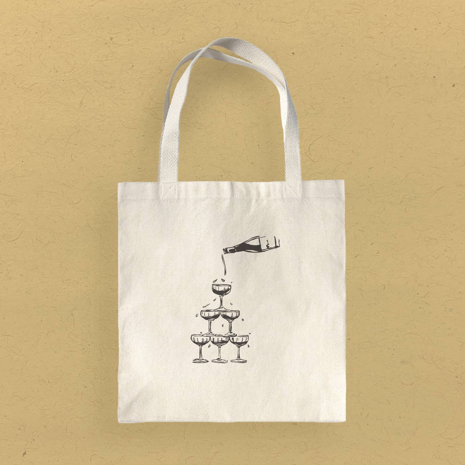 Tower of Glasses - Christmas Tote Bag