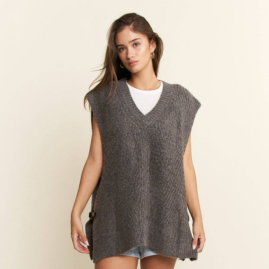 Buckled Sweater Vest