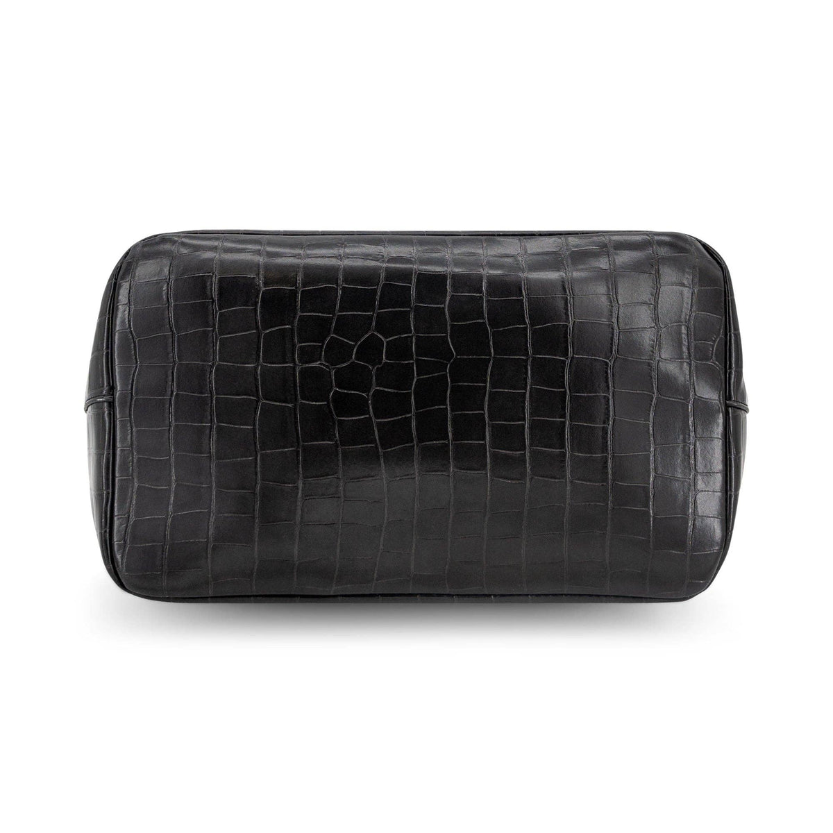 Miette Faux Croc Clutch in Black