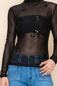 Load image into Gallery viewer, Valerie Sheer Embellished Top

