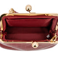 Load image into Gallery viewer, Celeste Faux Croc Clutch  in Wine
