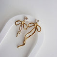 Load image into Gallery viewer, Keira Bow Dangle Earrings
