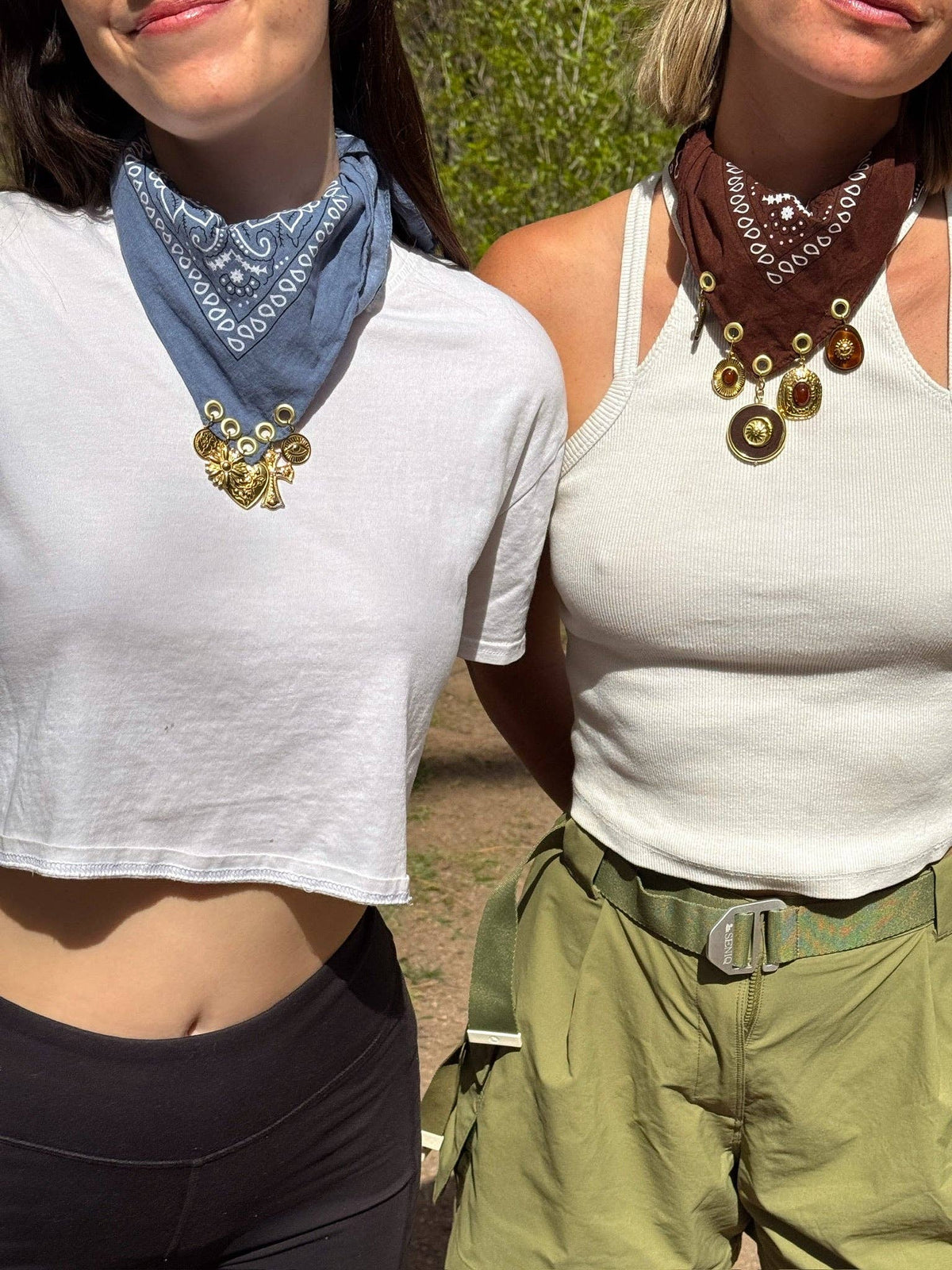 The Talisman Blue Bandana Necklace