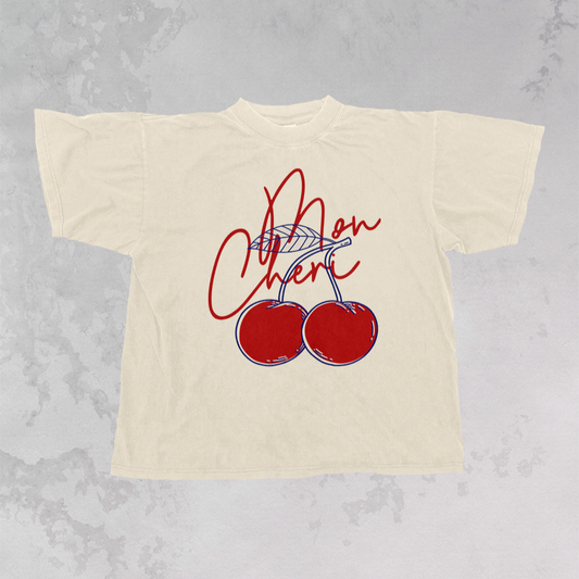 Mon Cheri, Cherries Oversized T-Shirt