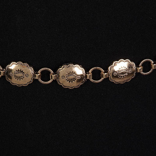 Skinny Gold Concho Belt