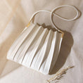 Load image into Gallery viewer, Carrie Pleated Bag in Ivory
