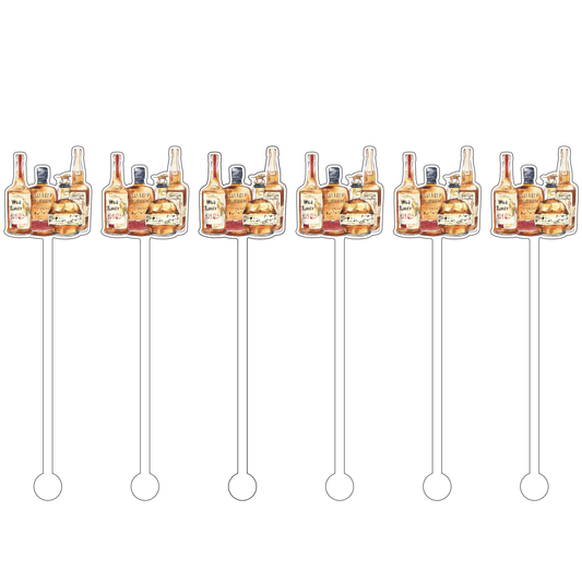 Bourbons of Kentucky Cocktail Stick Stirrer - Set of 6