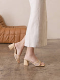 Load image into Gallery viewer, The Trina Scalloped Mesh Block Heel
