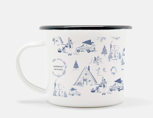 Holiday Toile Camp Mug