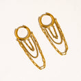 Load image into Gallery viewer, Vianne 18K Gold Non-Tarnish Multi Chain Drop Earrings
