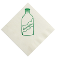 Load image into Gallery viewer, Beveragino Green and White Cocktail Paper Beverage Napkins
