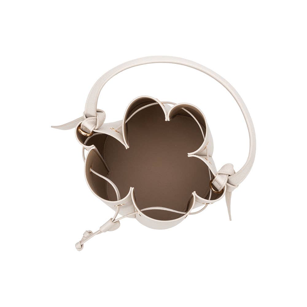 Laguna Bone Recycled Vegan Leather Top Handle Bag