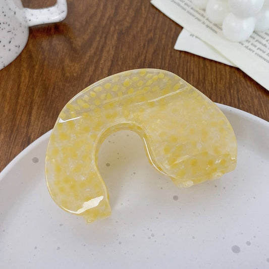 Claw Clip Minimalist Yellow
