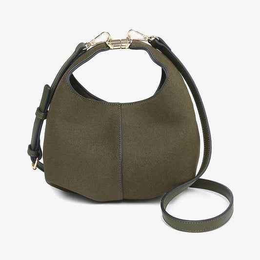 Elena Convertible Suede Crossbody Bag