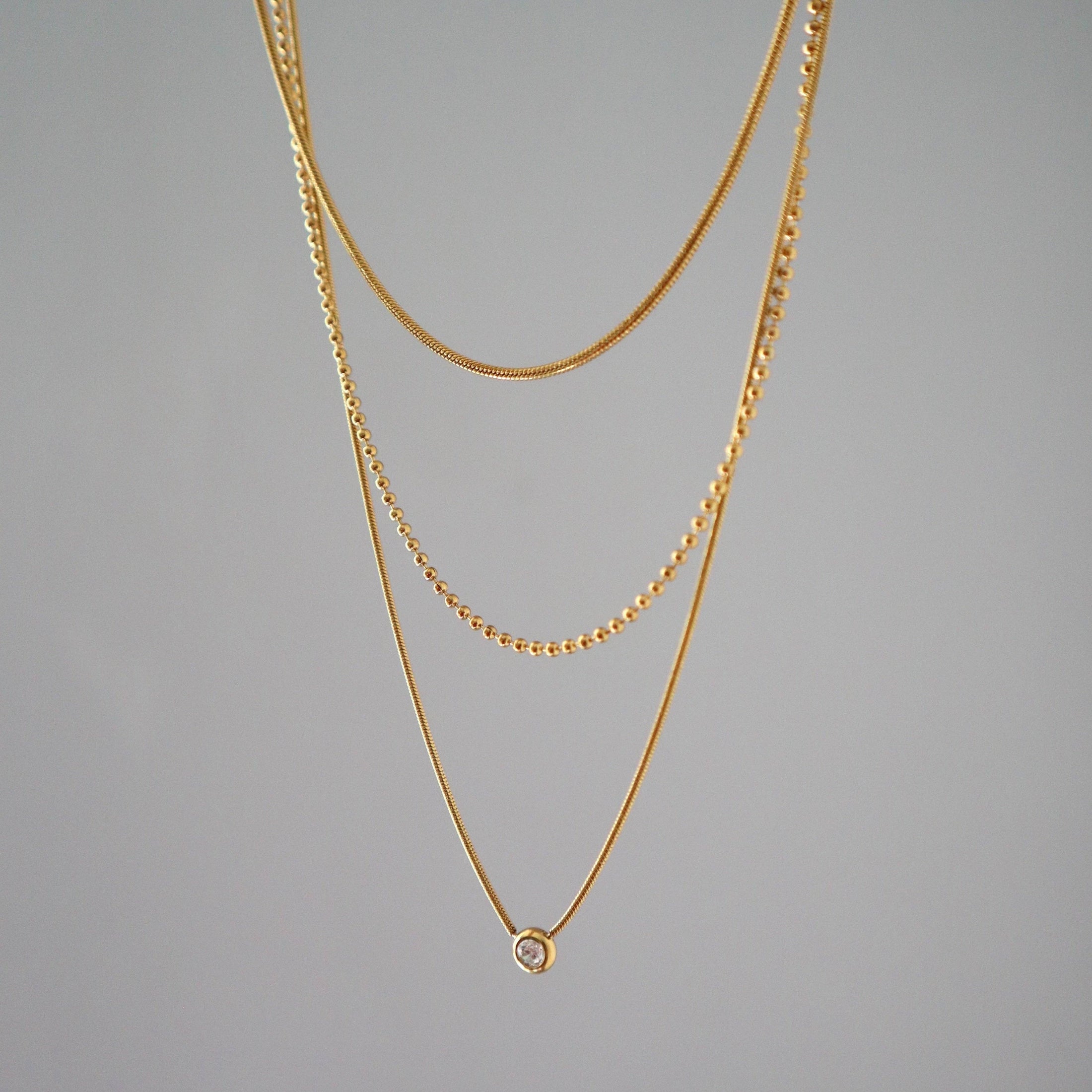 Trinity Necklace | Layered Necklace