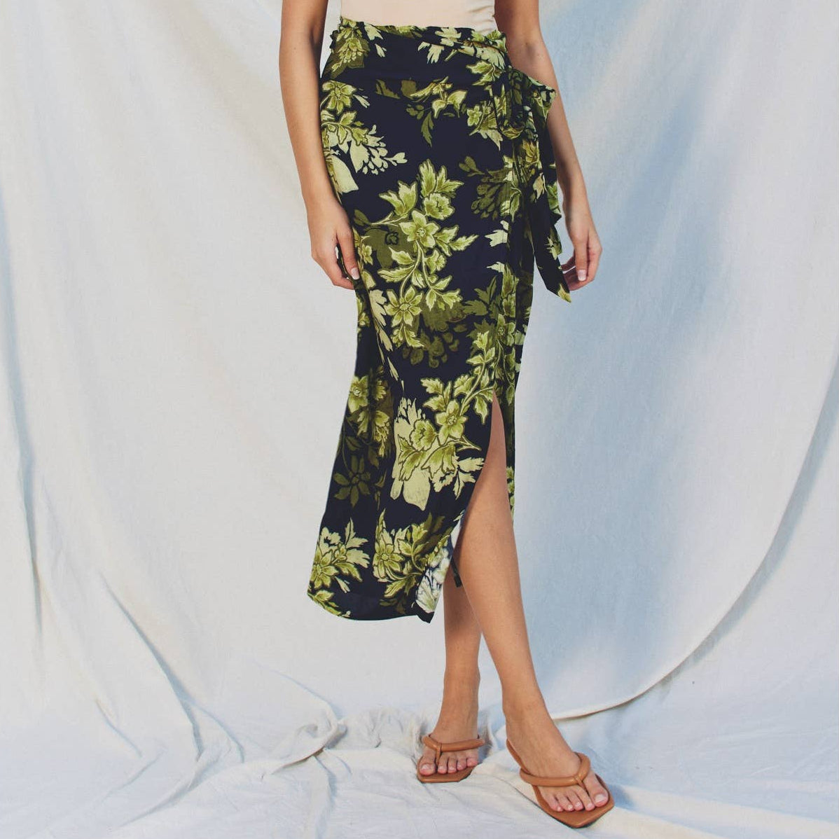 Secret Garden Midi Wrap Skirt