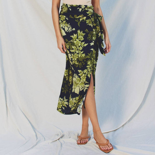 Secret Garden Midi Wrap Skirt