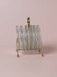 Load image into Gallery viewer, Glass Coasters Metal Caddy Set

