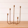 Load image into Gallery viewer, Hand Forged Brass Candelabra
