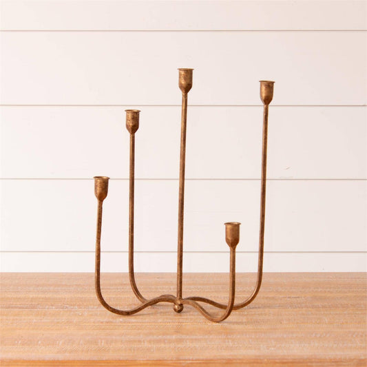 Hand Forged Brass Candelabra