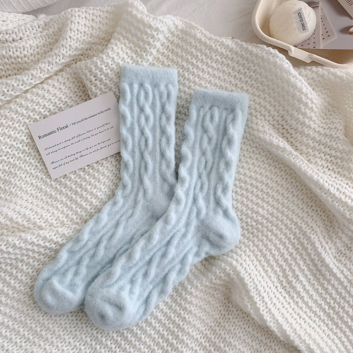 Plush Knit Fuzzy Socks