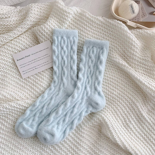 Plush Knit Fuzzy Socks