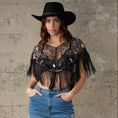 Load image into Gallery viewer, Beaded Fringe Cape
