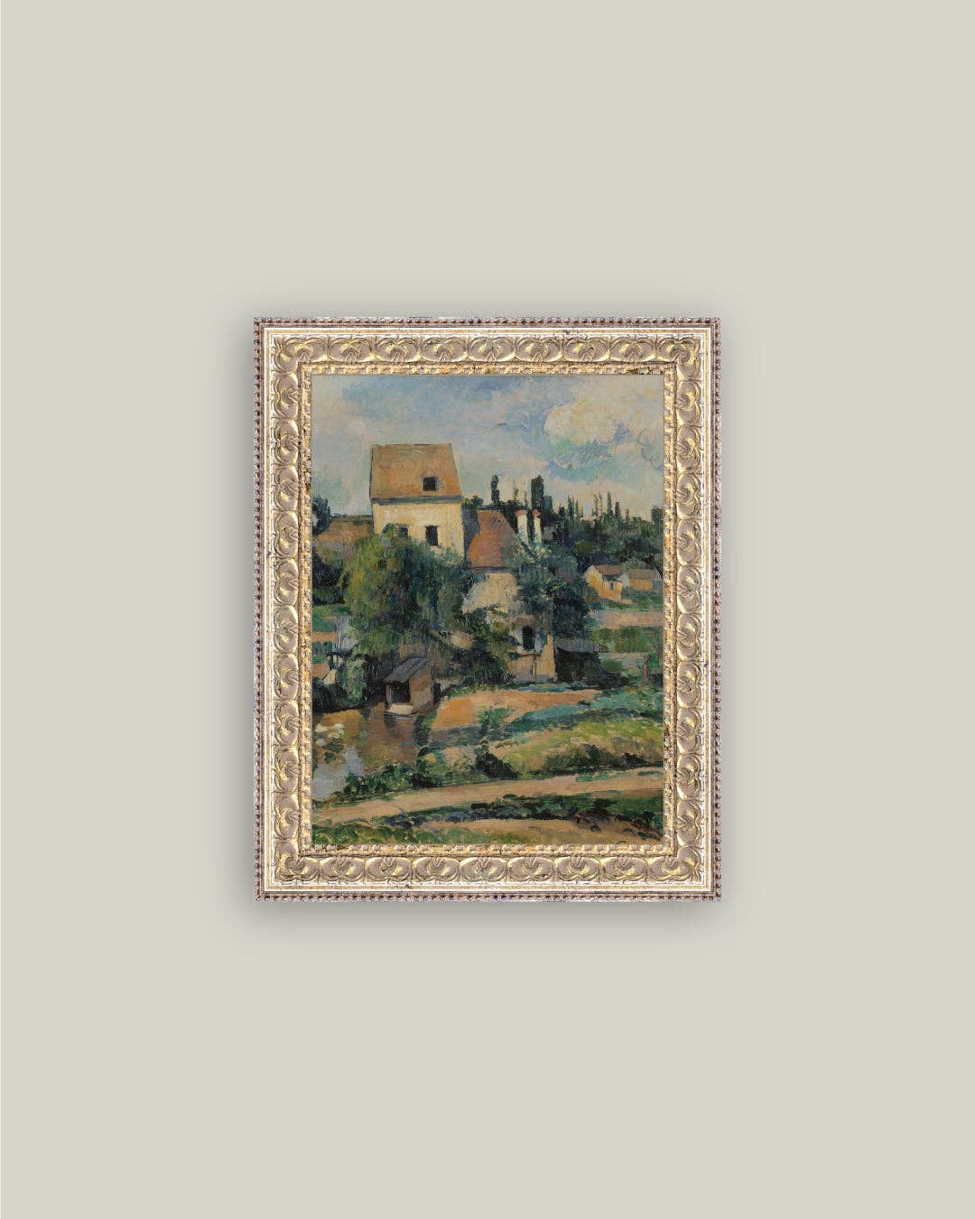 The Mill in Pontoise Framed Antique Art