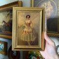Load image into Gallery viewer, Vintage Style Girl in a fancy Dress Art Print Framed
