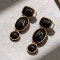 Load image into Gallery viewer, Black Onyx Drop Earrings
