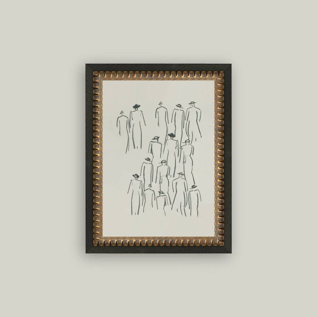Hat Wearing Crowd 8 x 10