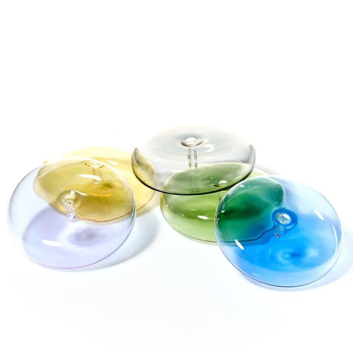 Dimple Handblown Glass Incense Holder