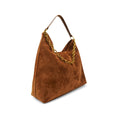 Load image into Gallery viewer, Sava Faux Suede Tote  Bag in Camel
