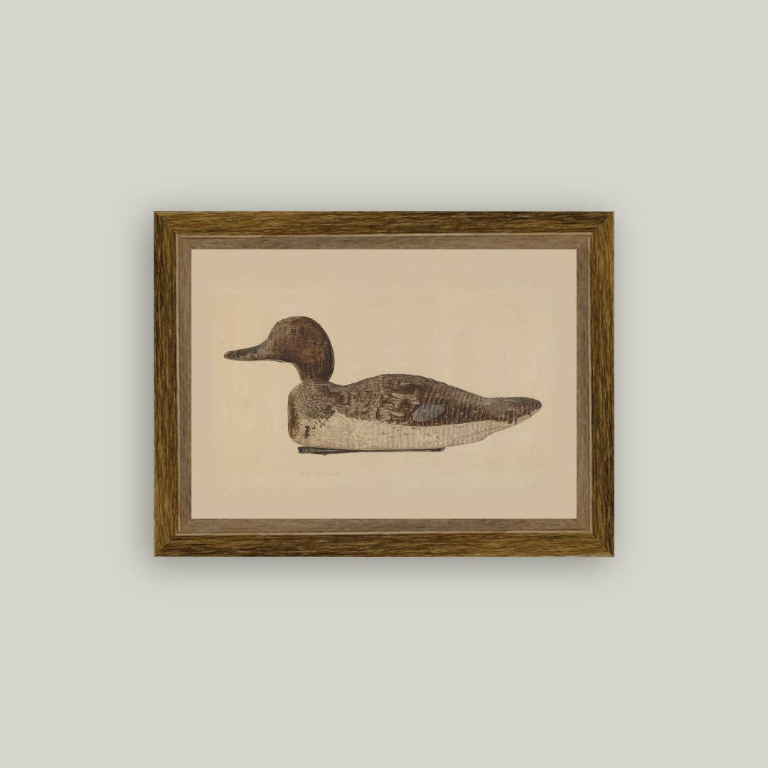 Wooden Duck Decoy 9 x 7