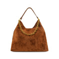 Load image into Gallery viewer, Sava Faux Suede Tote  Bag in Camel
