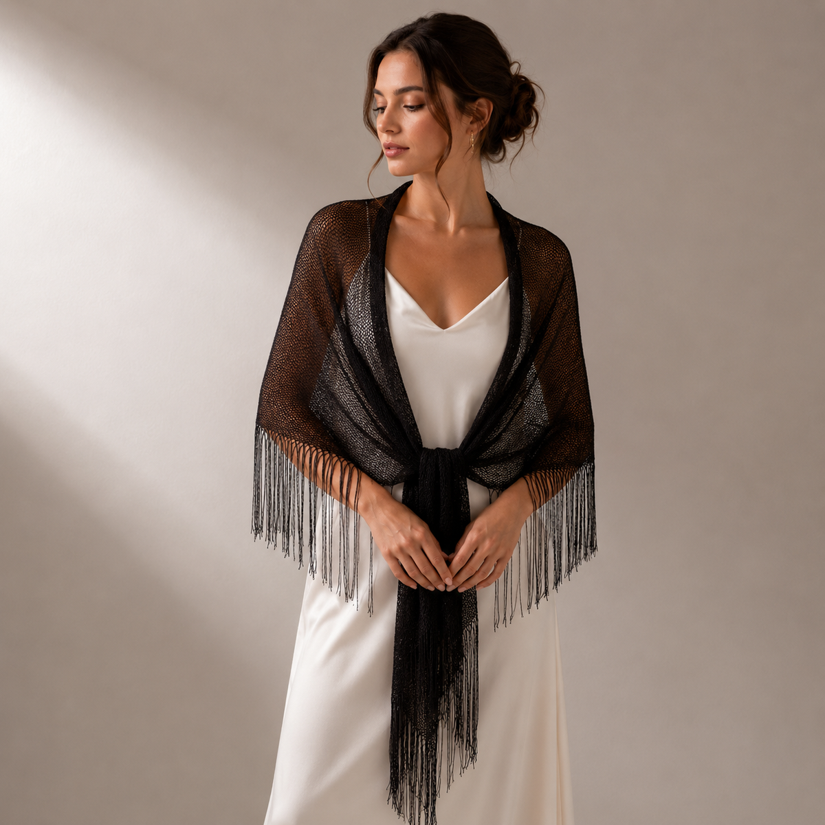 Shimmer Fringe Wrap