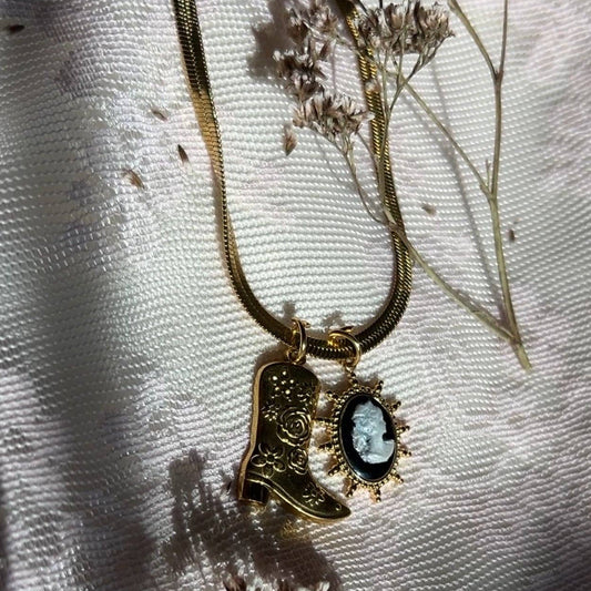 Cameo Cowgirl Necklace